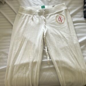 Juicy Couture White Velour Sweats
